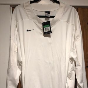 Nike Long Sleeve Windbreaker. XL. White
